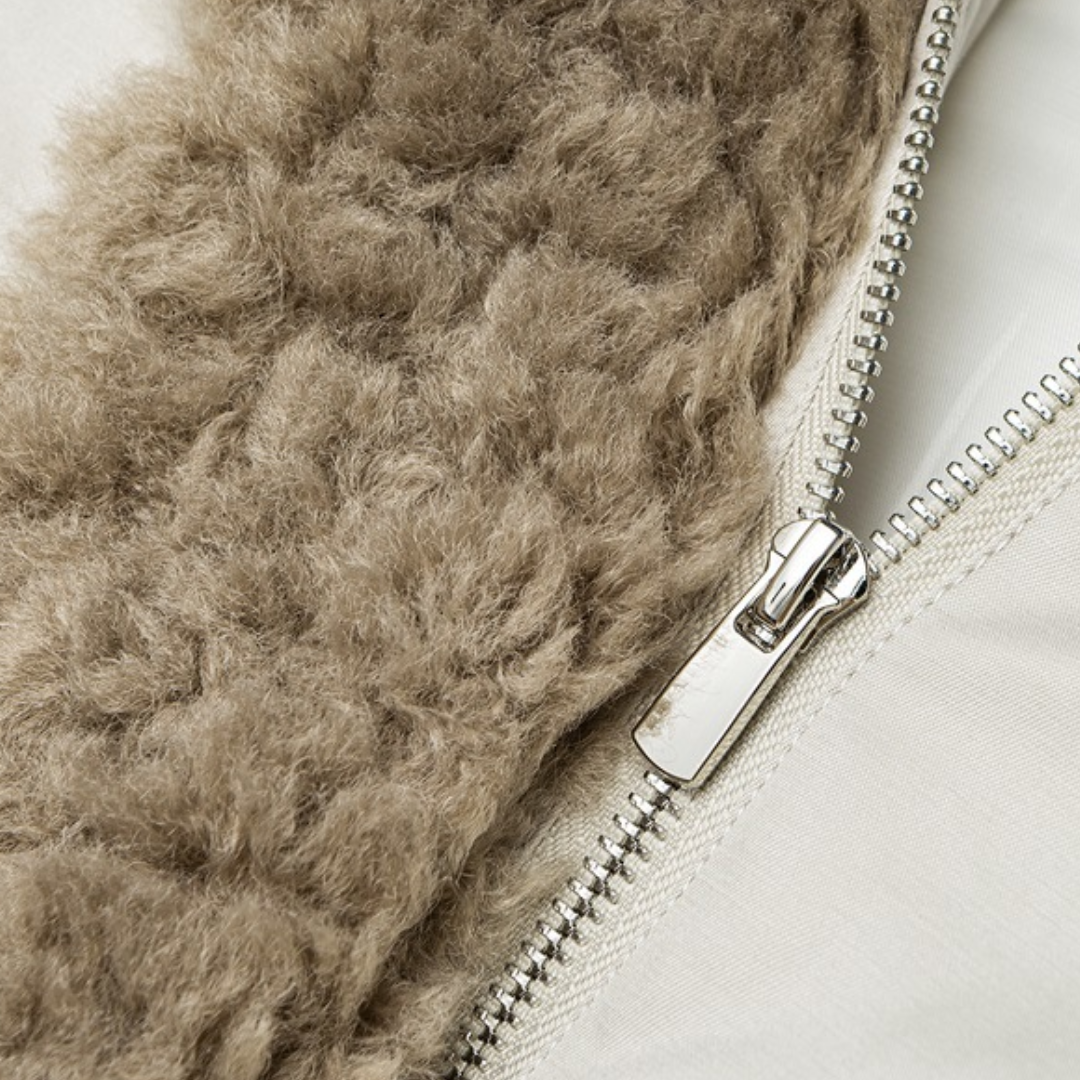 ライナーキルティング　ボアカラー　ジャケット　N938