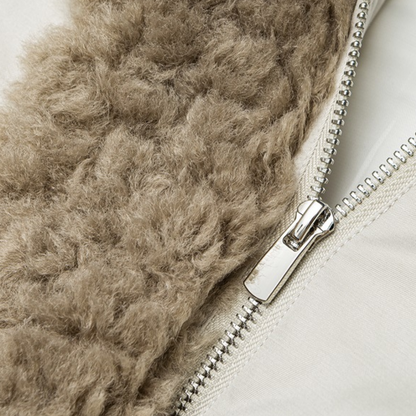 ライナーキルティング　ボアカラー　ジャケット　N938