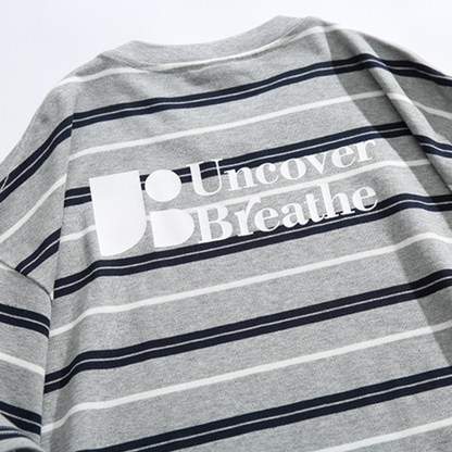 バックロゴ　マルチボーダー　Tシャツ　N1402