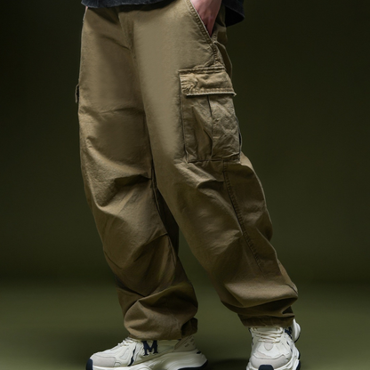 【Y.M.ORIGINAL】コットンポリエステル　マルチタック　カーゴパンツ　N972