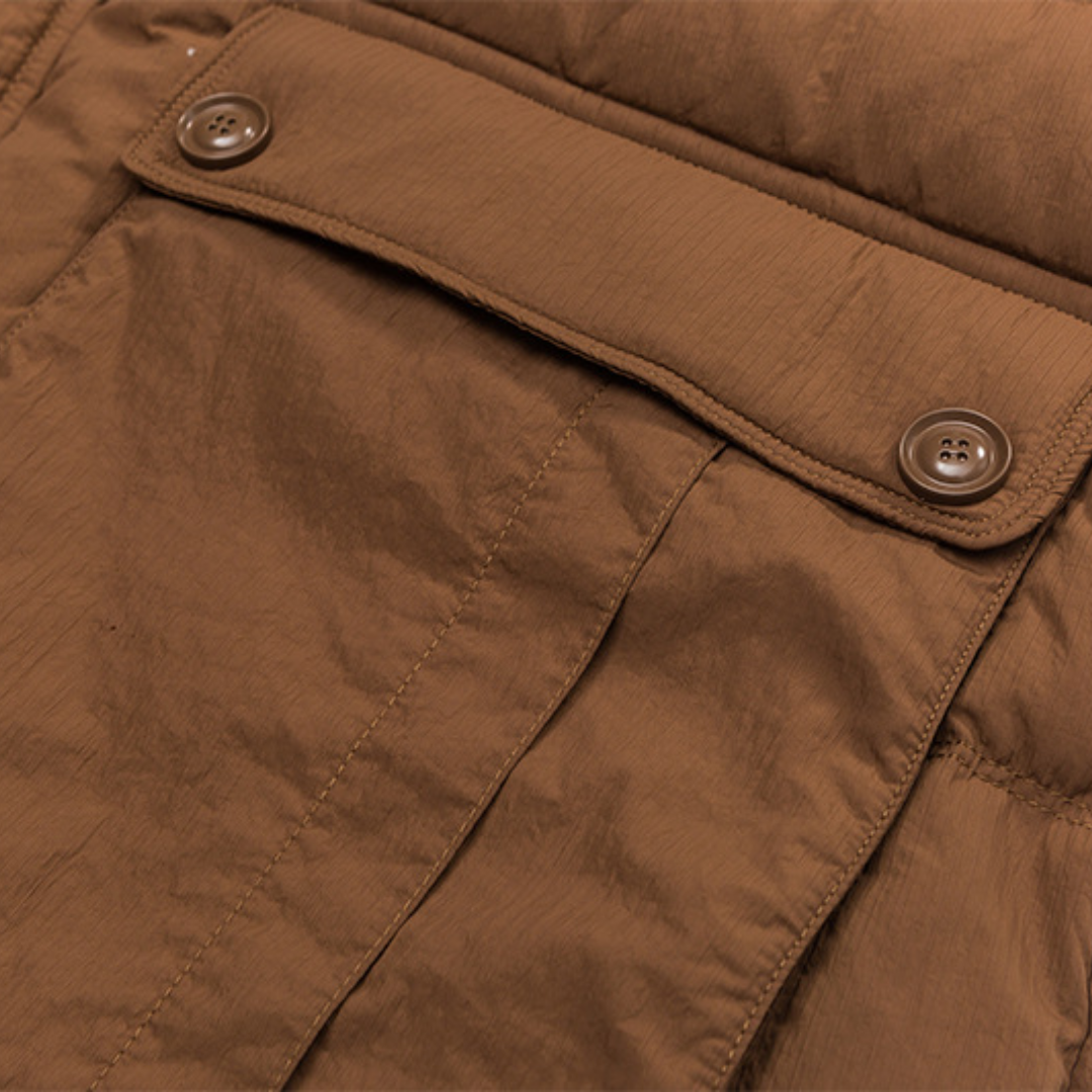 Faux layered wool polo collar knit N748