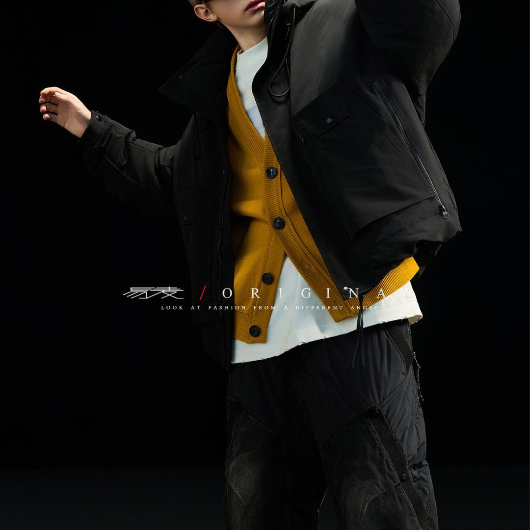 [YMORIGINAL] White Duck Down Utility Hooded Jacket N857