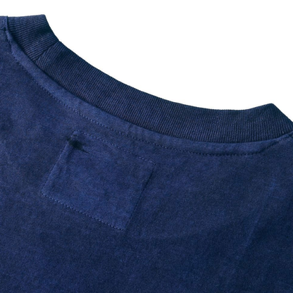 インディゴ染め　長袖Tシャツ　N1324