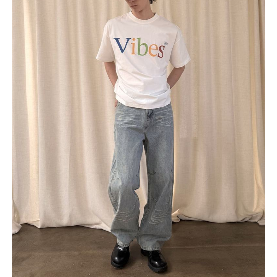 【Vibes】マルチカラーロゴ　Tシャツ　N1505