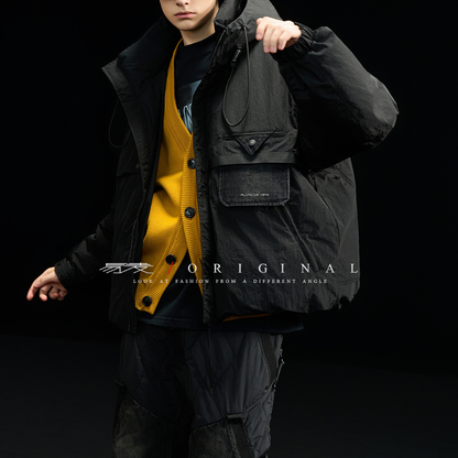 [YMORIGINAL] White Duck Down Washer PE Hooded Jacket N850