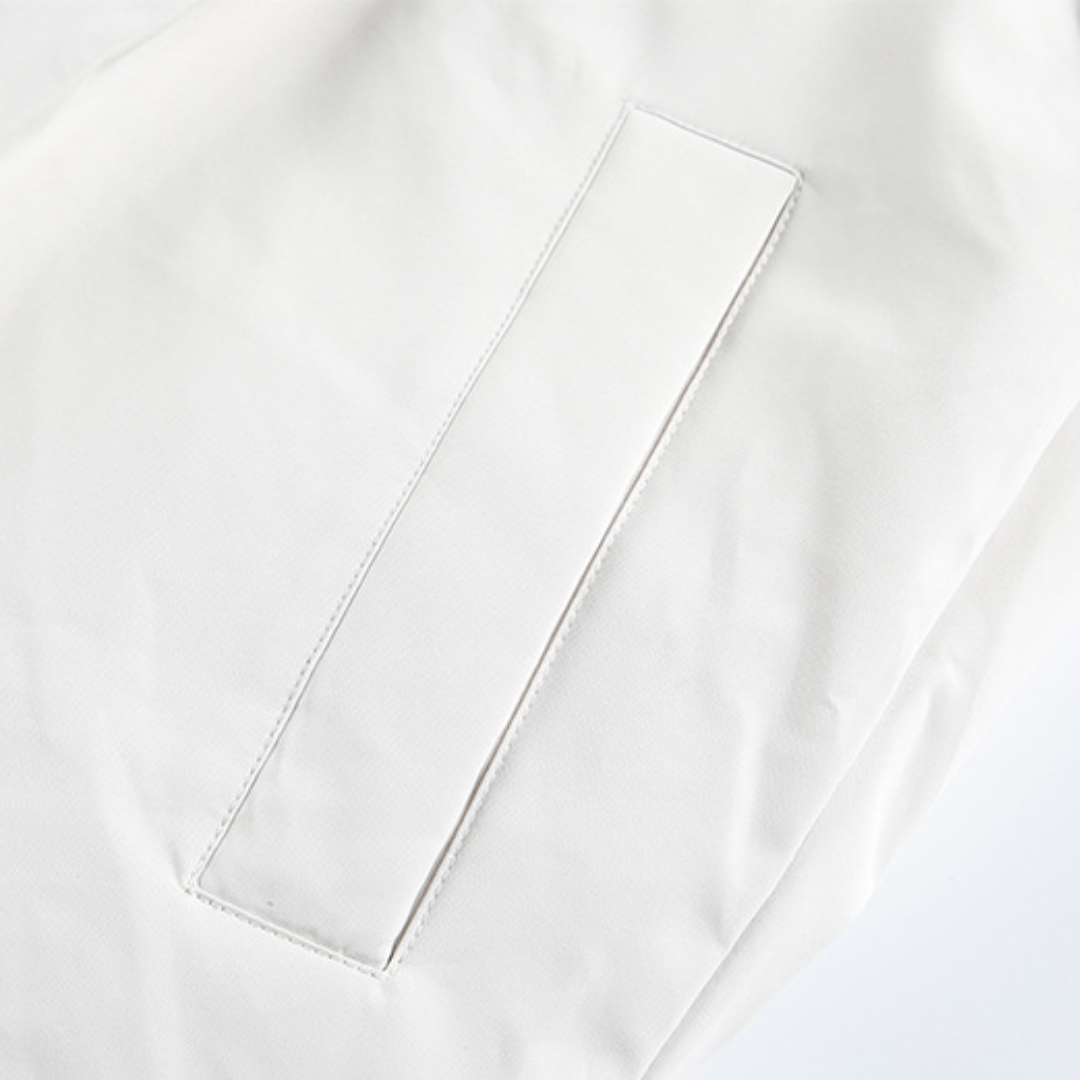 Faux layered wool polo collar knit N748