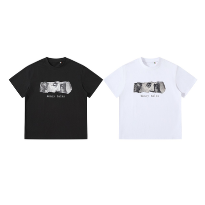 【Money talks】コットン　グラフィックTシャツ　N1617