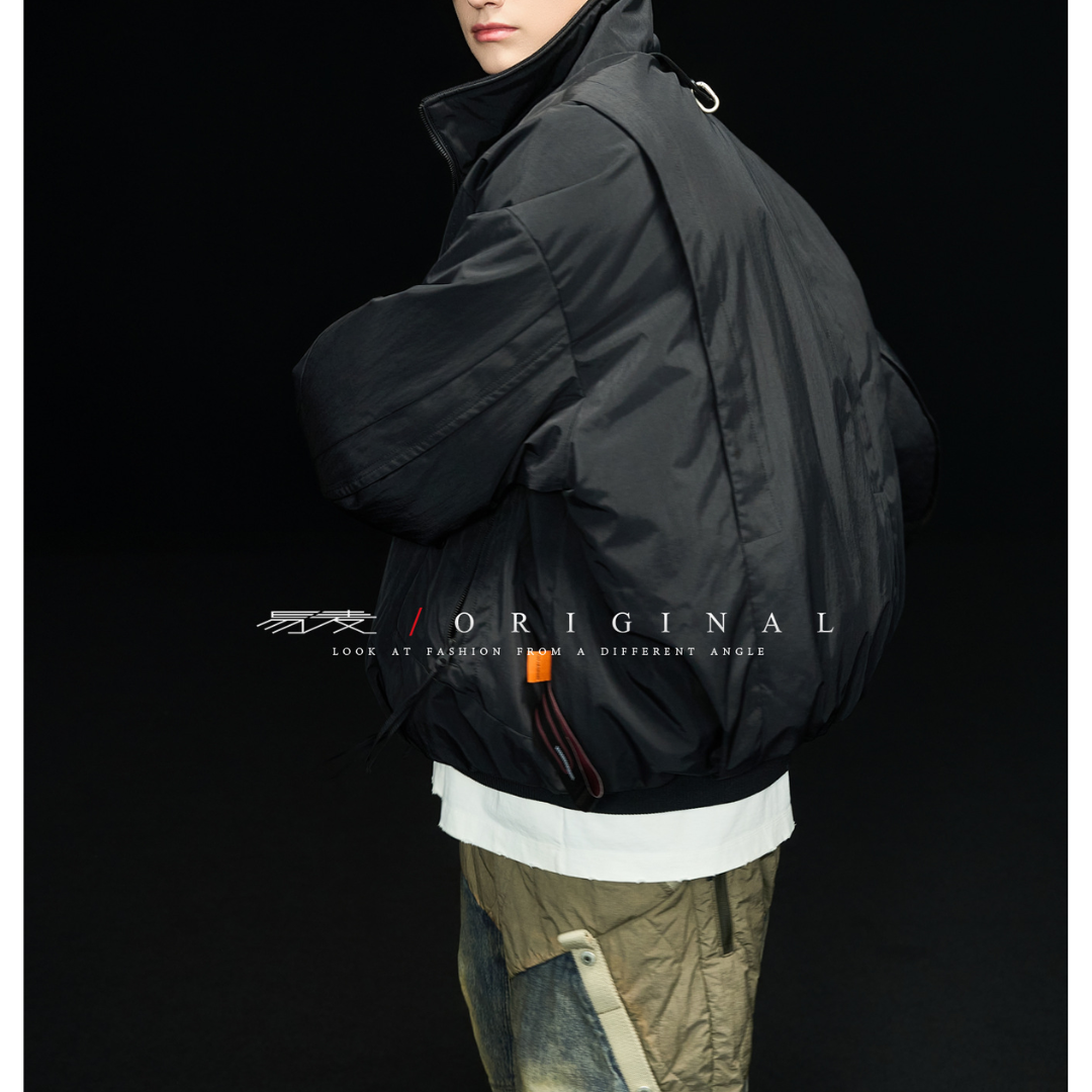 [YMORIGINAL] White Duck Down Stand Collar Jacket N841
