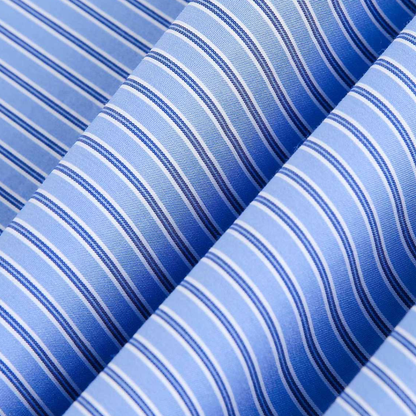 ストレッチ　コットンナイロン　ストライプ　シャツ　N1248