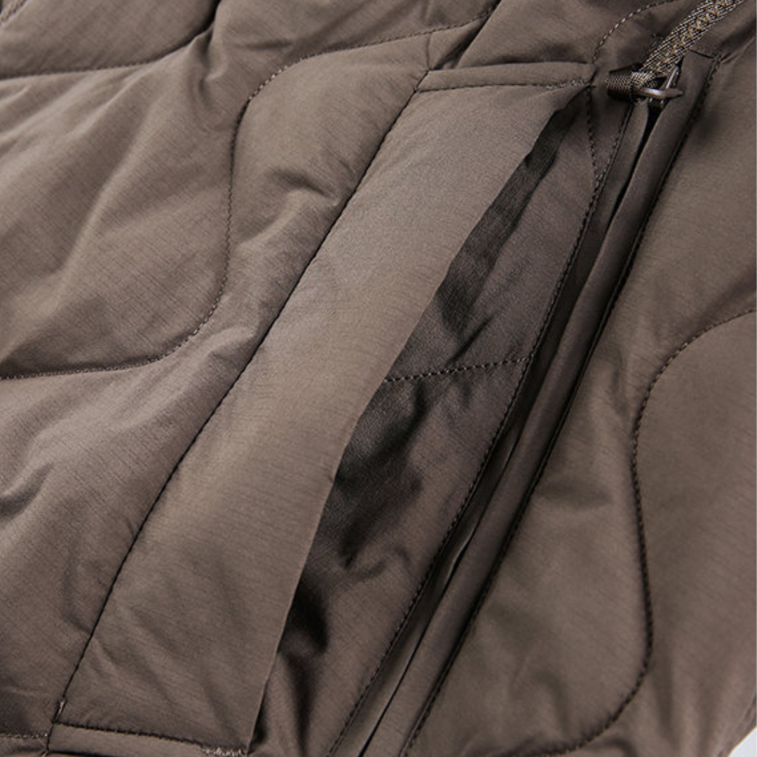 ホワイトダウン　リブカラージャケット　N962