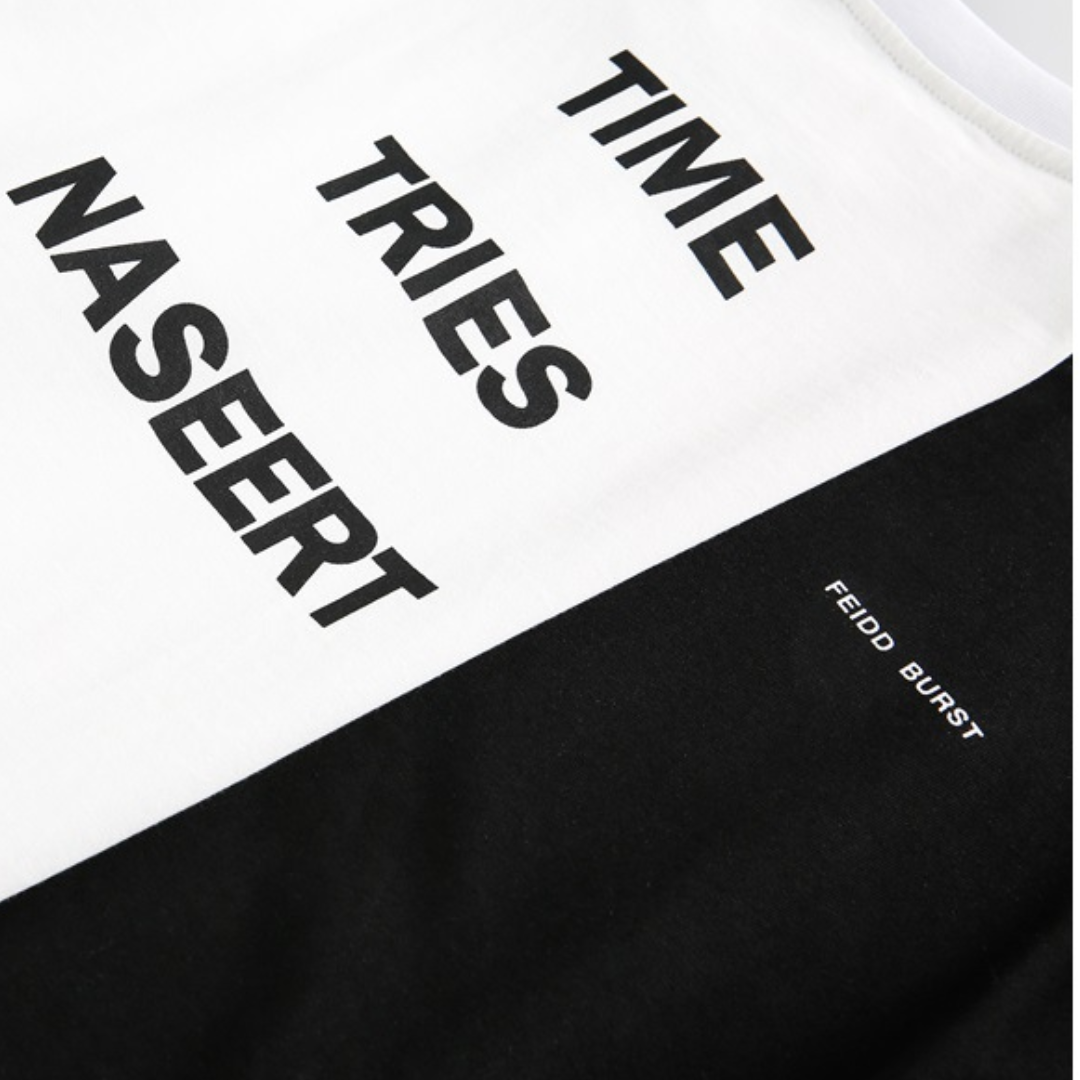 【TIME TRIES NASEERT】　プリントTシャツ　N445