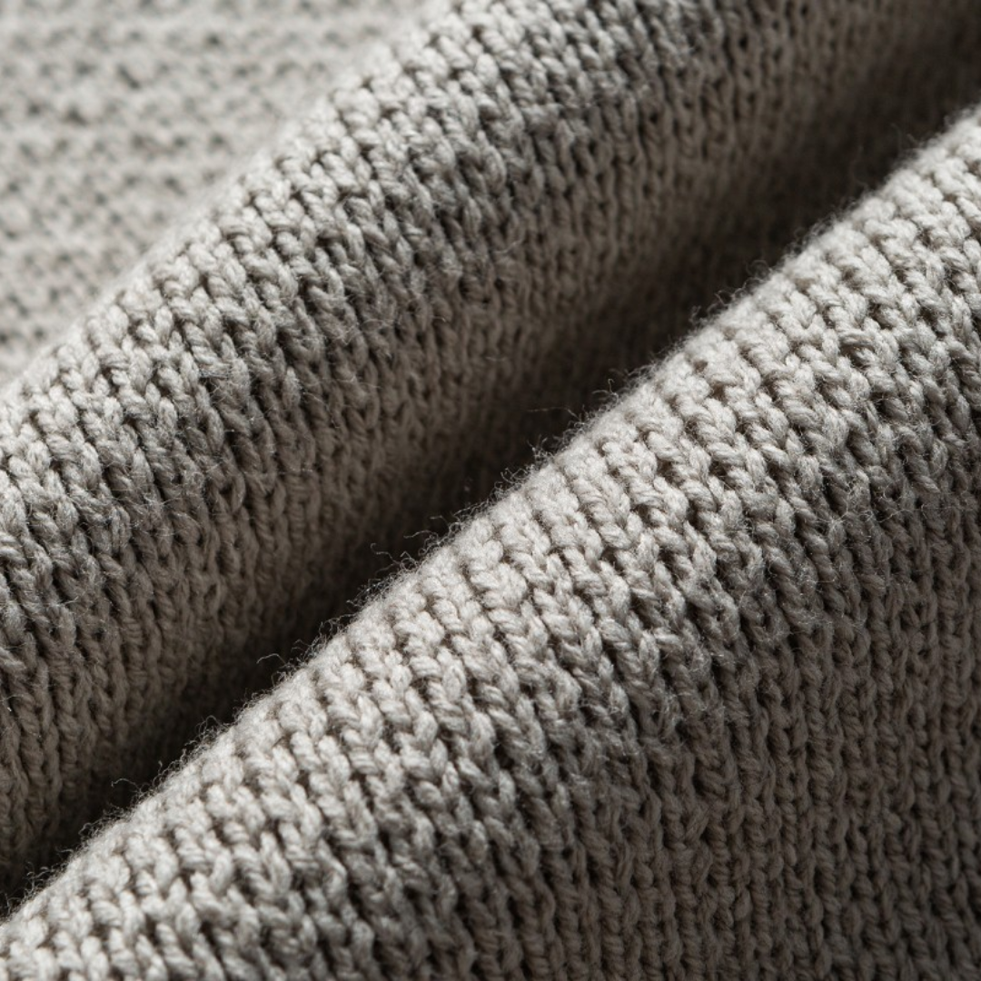 パネルライン　コットン混　ポロカラーニット　N880