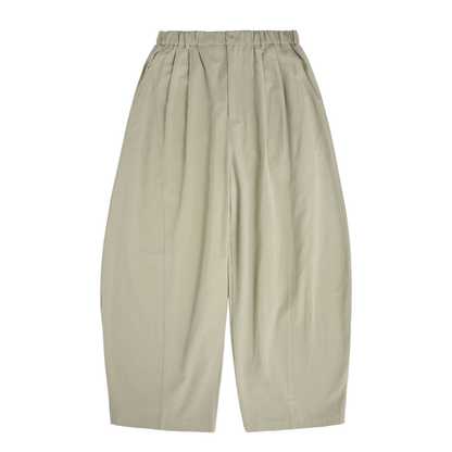 Tencel Cotton Wide Barrel Pants N741