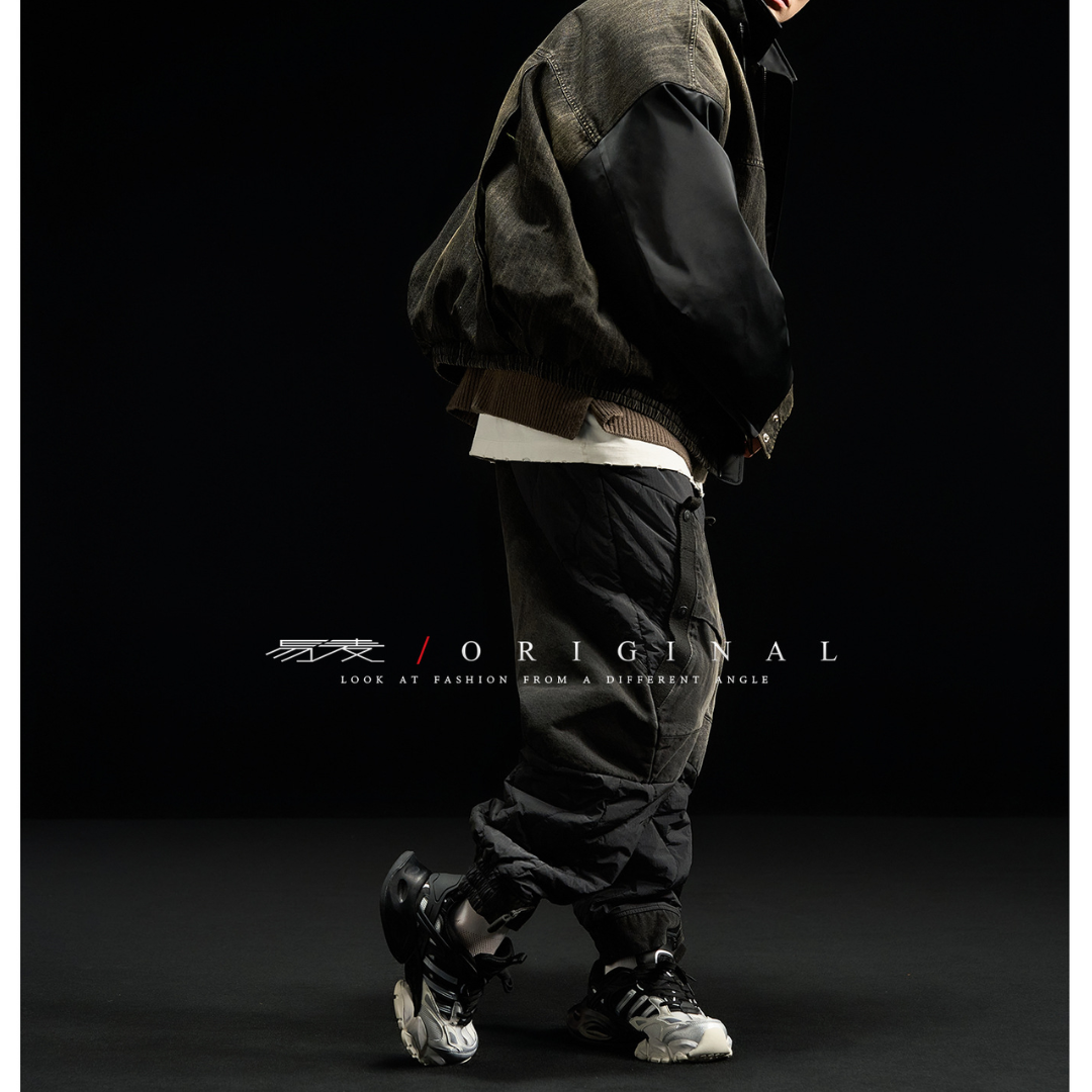 [YMORIGINAL] White Duck Down Denim Layered Jacket N856
