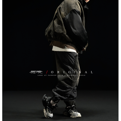 [YMORIGINAL] White Duck Down Denim Layered Jacket N856
