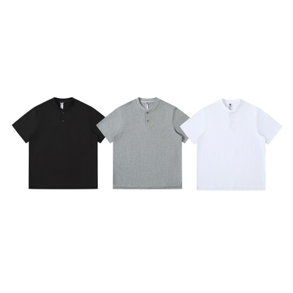 ヘビーウェイト　ヘンリーネック　Tシャツ　N1615