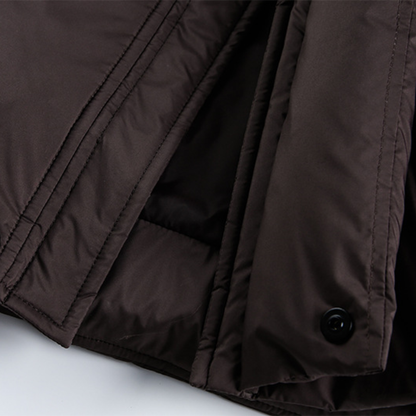 Faux layered wool polo collar knit N748