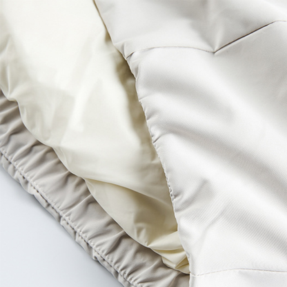 Faux layered wool polo collar knit N748