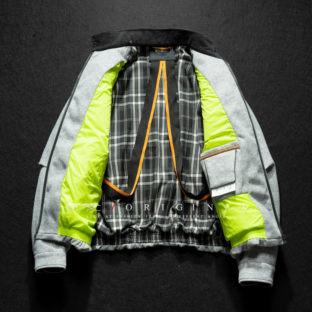 [YMORIGINAL] White Duck Down Woolly PE Stand Jacket N851