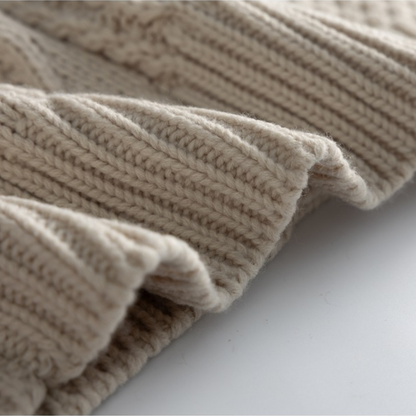 クレイジー ケーブルニット クルーネック カーディガン　N942