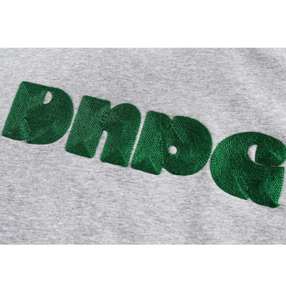 ビッグロゴ刺繍　ワンボタン　スウェットパーカー　N119