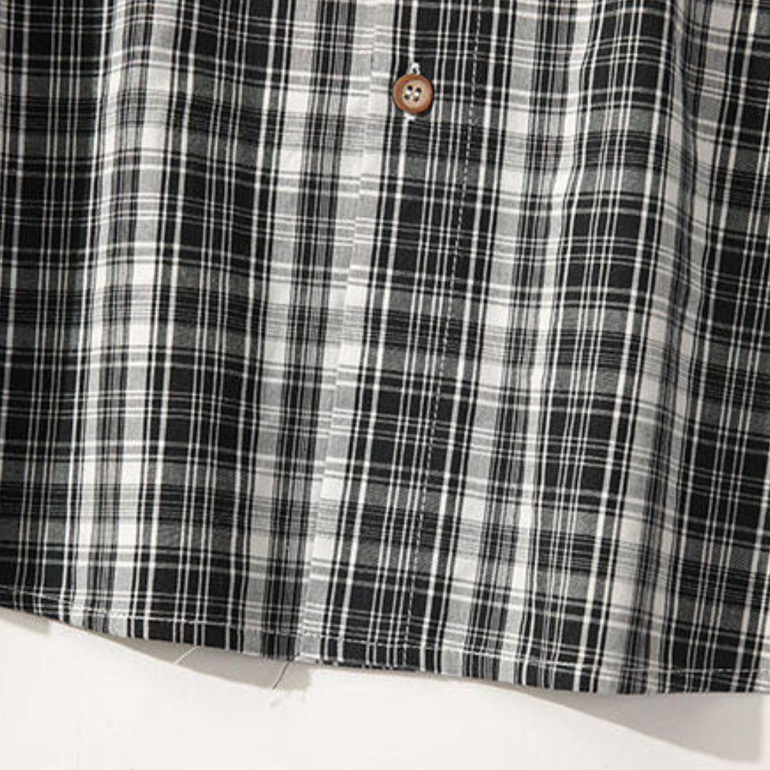 モダンチェック　レギュラーシャツ　N1249