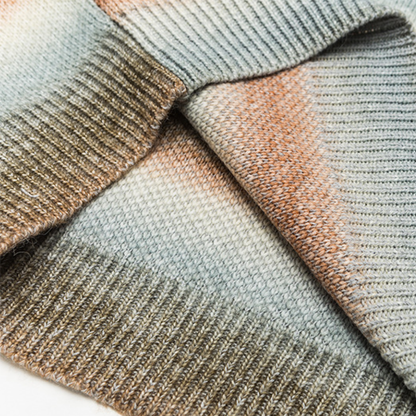 Faux layered wool polo collar knit N748