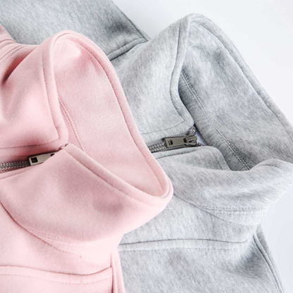 メランジ　ハーフジップ　スウェットシャツ　N1258