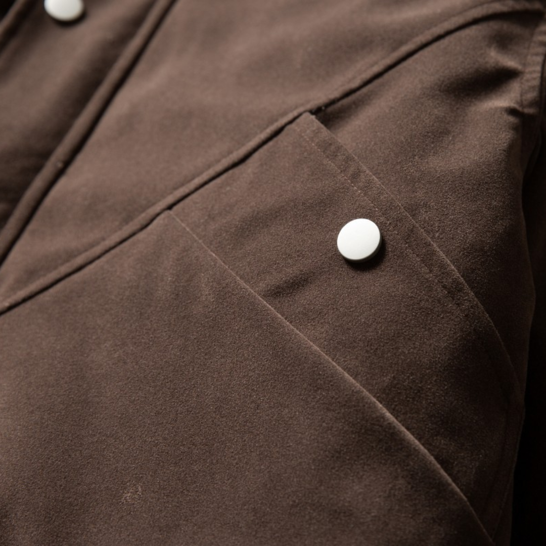 Faux layered wool polo collar knit N748