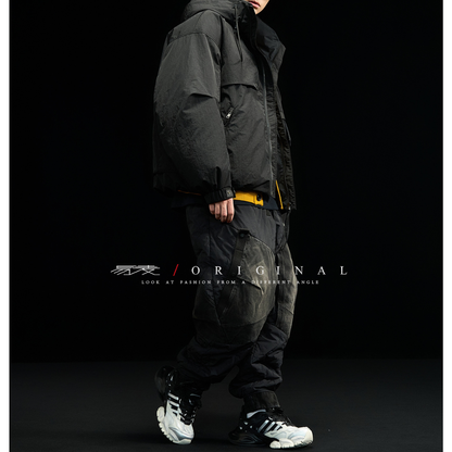 [YMORIGINAL] White Duck Down Washer PE Hooded Jacket N850