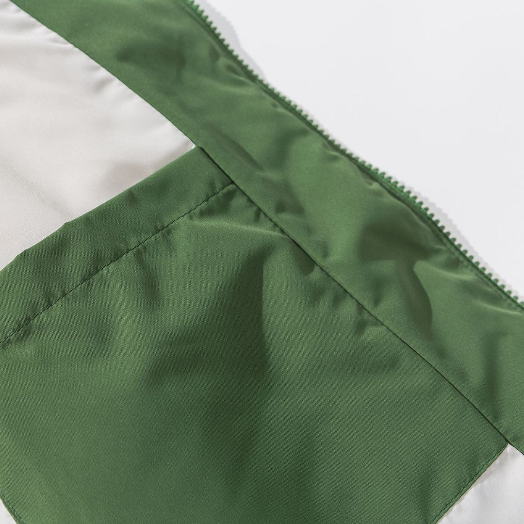 Faux layered wool polo collar knit N748