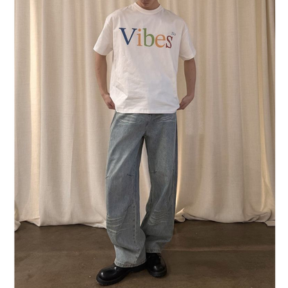 【Vibes】マルチカラーロゴ　Tシャツ　N1505
