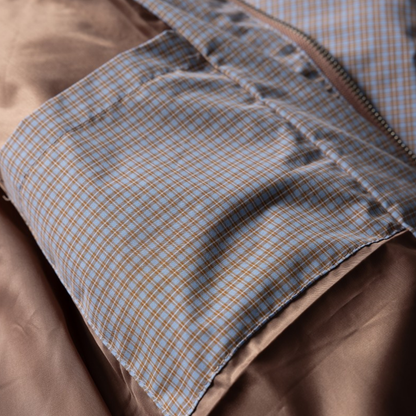 マイクロチェック　パデットジャケット　N970