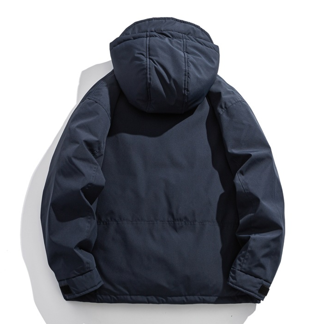 ホワイトダウン　スナップボタン　フードジャケット　N1022