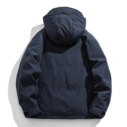 ホワイトダウン　スナップボタン　フードジャケット　N1022