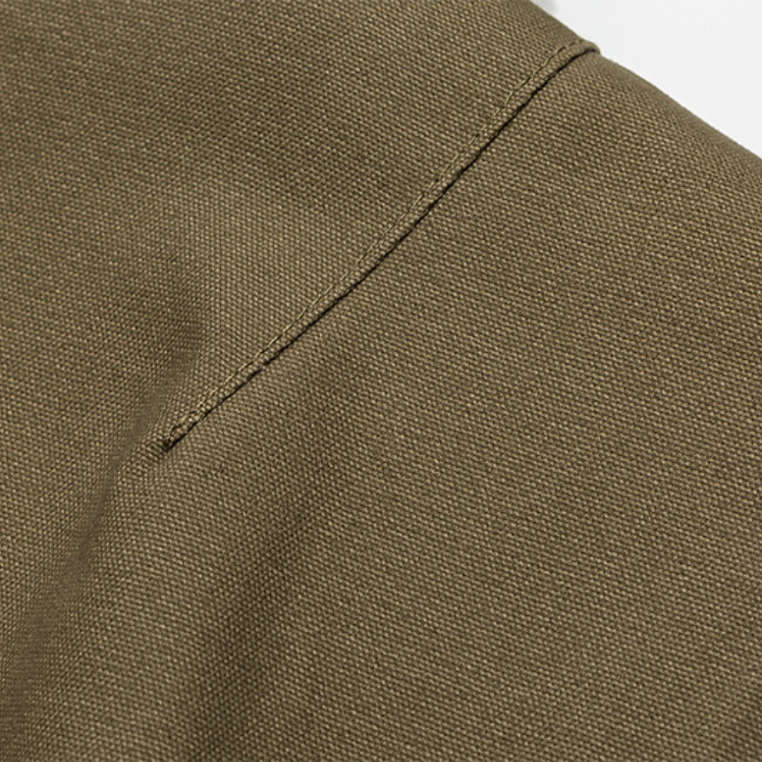 Faux layered wool polo collar knit N748