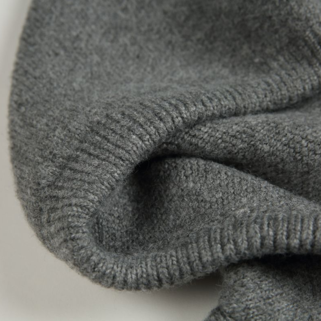 サイドスリット　プルオーバー　ニットパーカー　N874