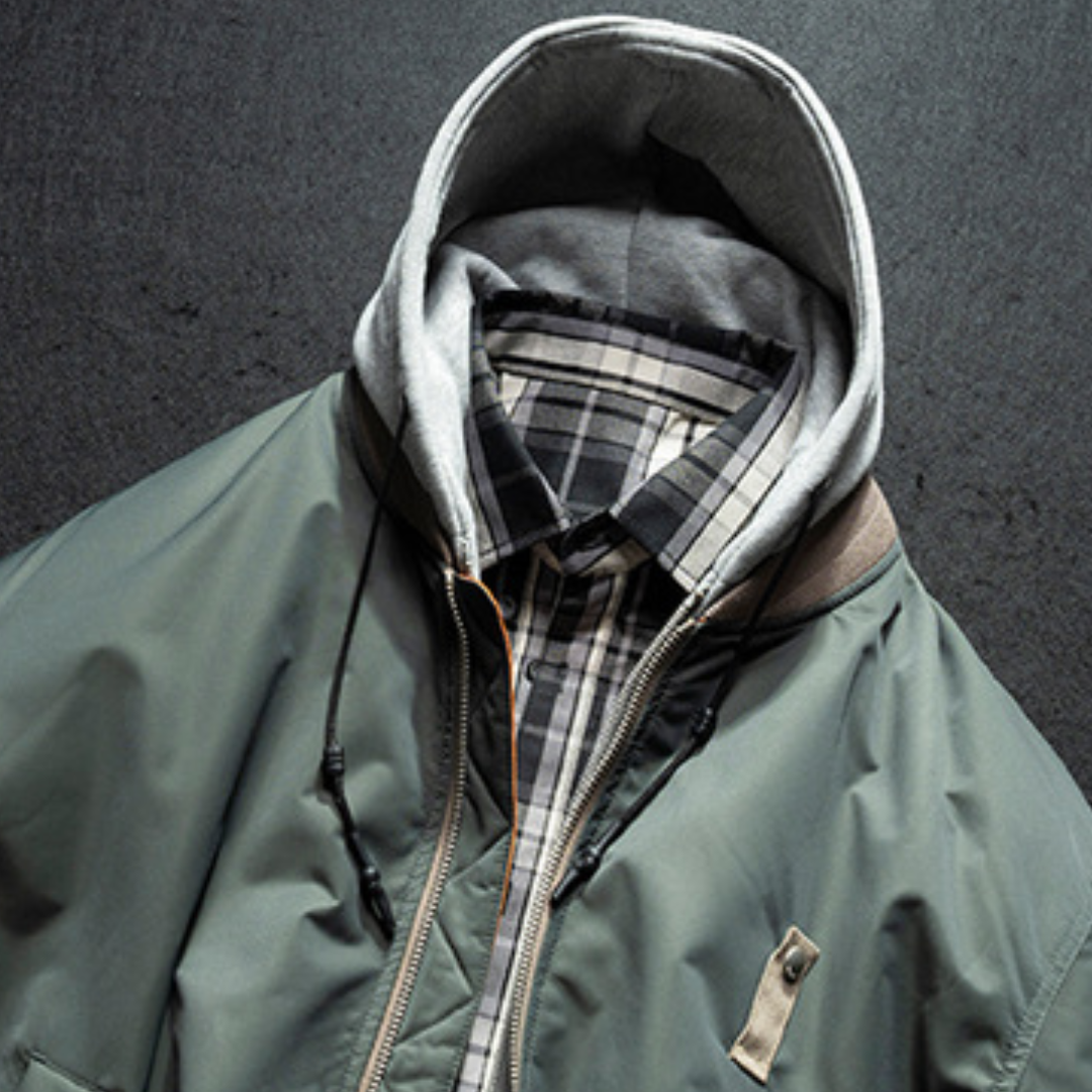 [YMORIGINAL] White Duck Down Faux Layered Jacket N853