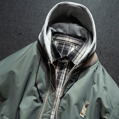 [YMORIGINAL] White Duck Down Faux Layered Jacket N853