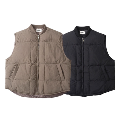 ホワイトダックダウン　リブカラーベスト　N960