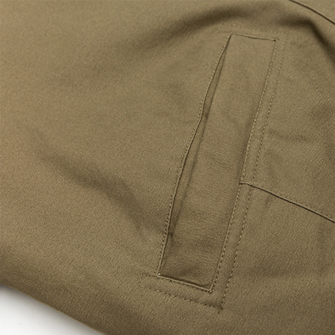 Faux layered wool polo collar knit N748