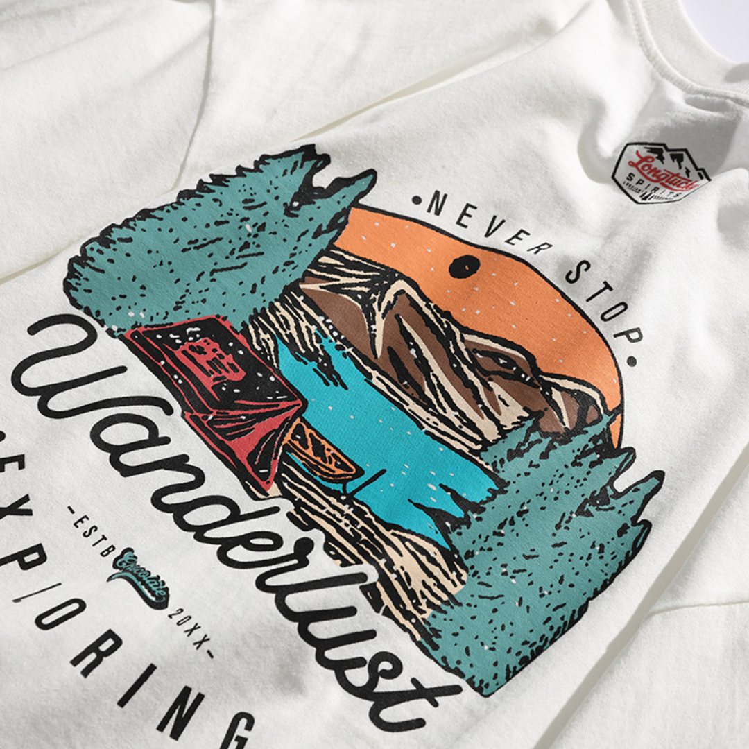 シーニックプリント　Tシャツ　N1411