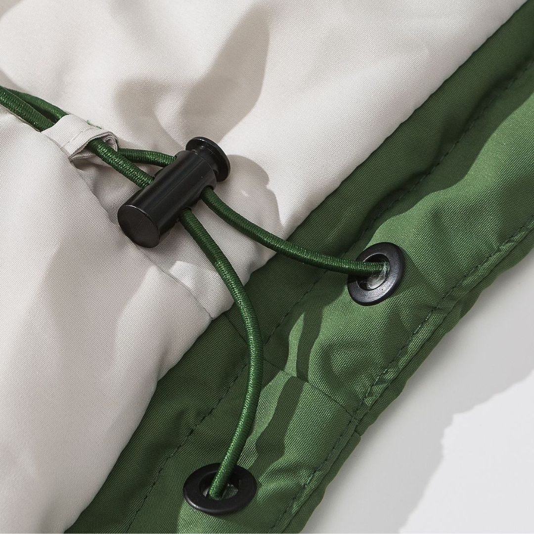 Faux layered wool polo collar knit N748