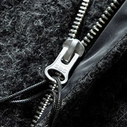 【Y.M.ORIGINAL】ホワイトグースダウン　ツイード　フードジャケット　N845