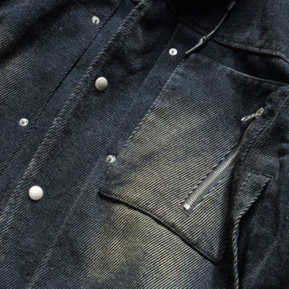 [YMORIGINAL] White Duck Down Layered Denim Jacket N840