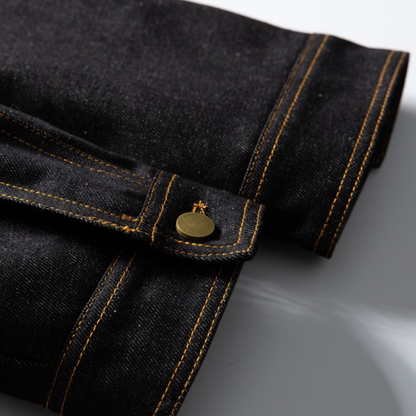 Faux layered wool polo collar knit N748