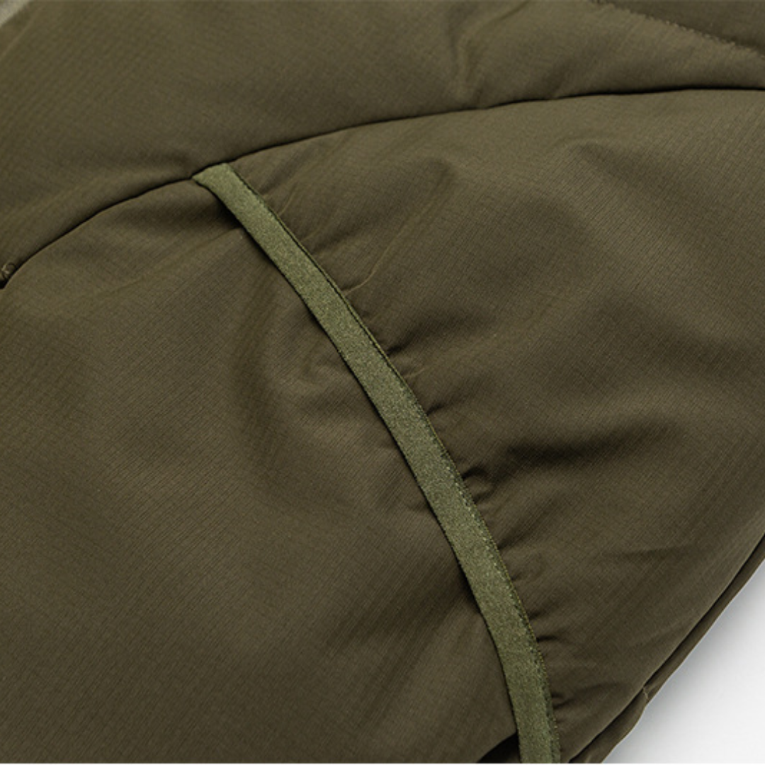 Faux layered wool polo collar knit N748