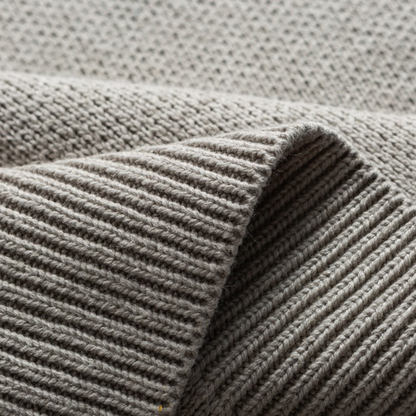 パネルライン　コットン混　ポロカラーニット　N880