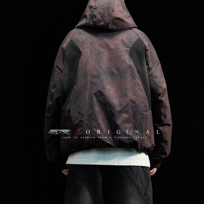 [YMORIGINAL] White Duck Down Fog Color Hooded Jacket N843