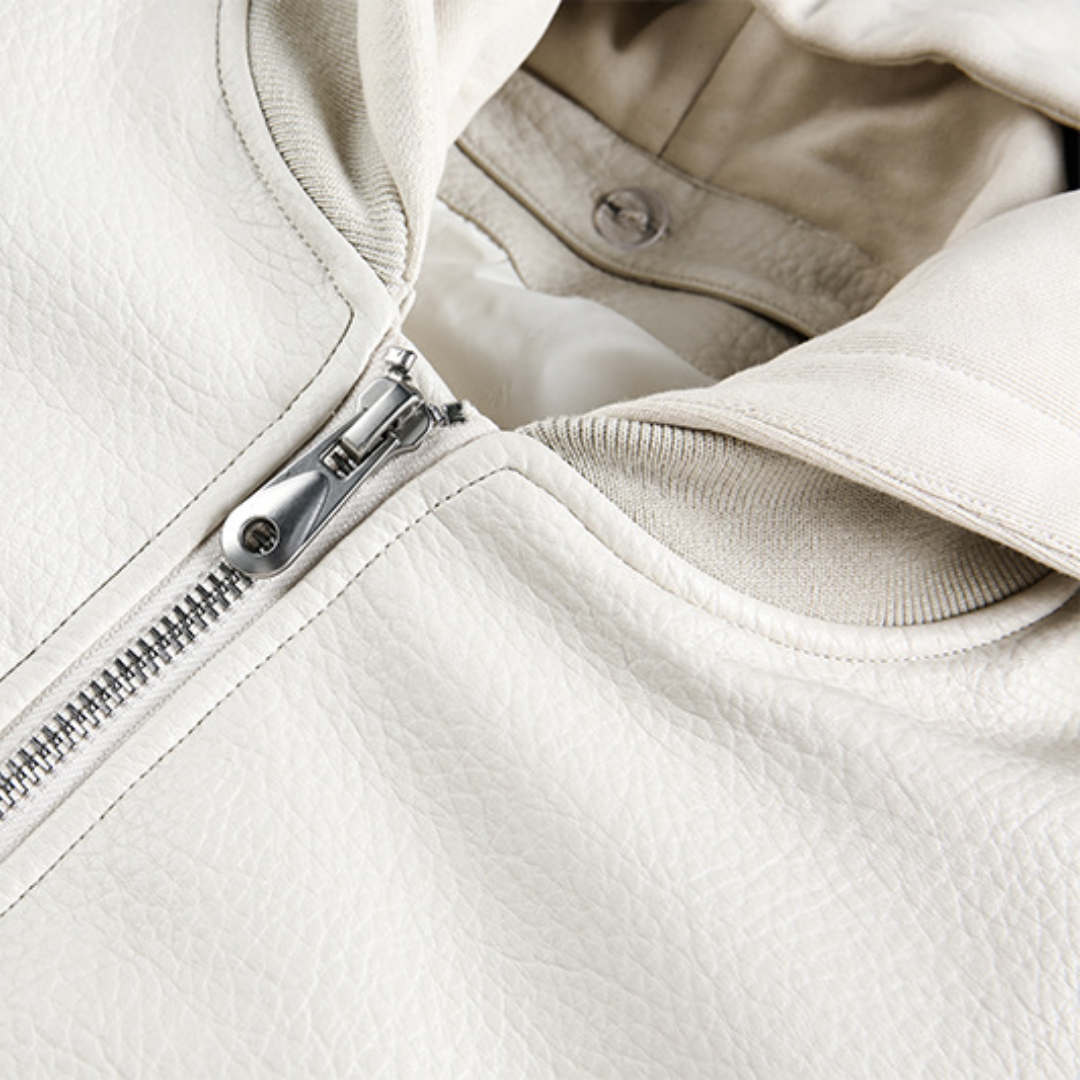 Faux layered wool polo collar knit N748